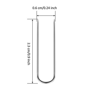 50 unids/caja U Pin 23mm Pin de acero inoxidable para exhibición de joyería alfileres de <span class=keywords><strong>modista</strong></span> edredón apliques agujas suministros de costura - Product Image 3