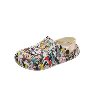 Zapatillas para mujer, Zapatillas de <span class=keywords><strong>casa</strong></span> con punta abierta de verano para interiores y exteriores para mujer, cómodas zapatillas transpirables extraíbles y lavables - Product Image 1