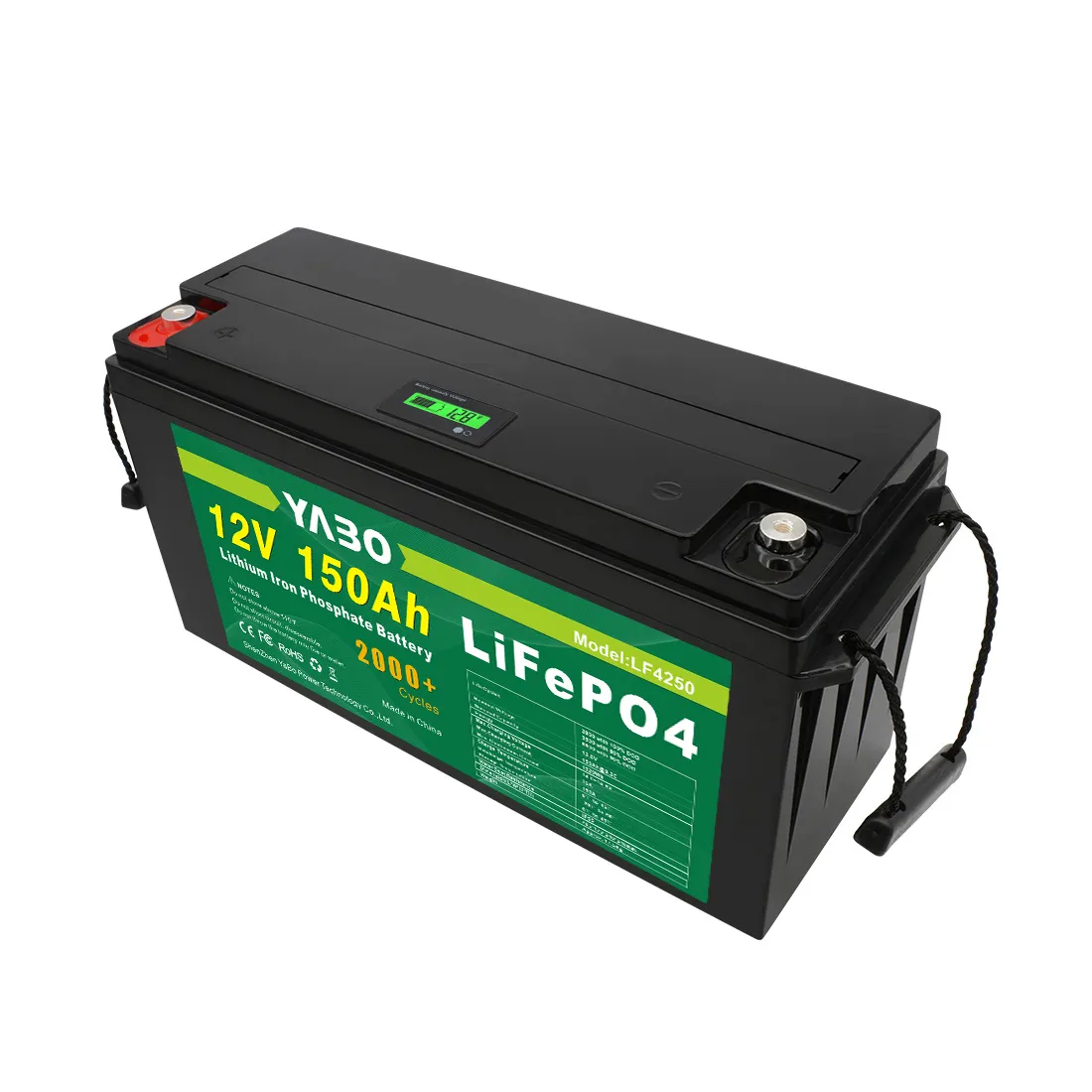 गहरे चक्र रिचार्जेबल लिथियम आयन औद्योगिक बैटरी Lifepo4 बैटरी 12V 150Ah 200Ah 250Ah 300Ah
