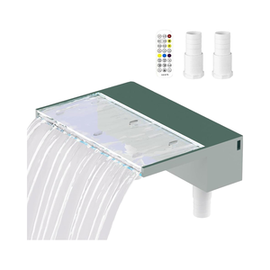 Bande <span class=keywords><strong>LED</strong></span> rectangulaire <span class=keywords><strong>multicolore</strong></span> pour fontaine de <span class=keywords><strong>piscine</strong></span> en acrylique, <span class=keywords><strong>cascade</strong></span>, design moderne vintage, écologique, télécommande facile - Product Image 1
