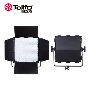 Tolifo Led Panel Light Wholesale 100W Dual Power Supply Video Led Tv Studio Light For Youtube Live Broadcast