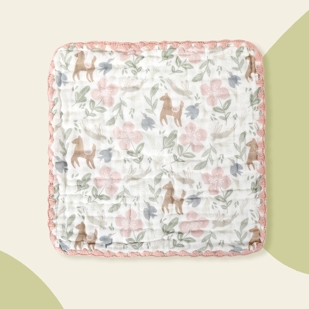 Six layers 3030 square scarf animal garden