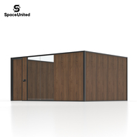 Cloison modulaire en verre écologique SpaceUnited avec installation facile et panneaux insonorisés pour salle de réunion de bureau