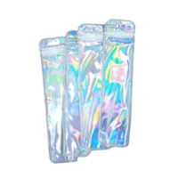 Klare durchscheinende Plastiks tift tasche Geschirr Wieder versch ließbare Verpackung Lange holo graphische Tasche für Perlens tift