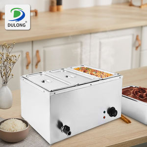 Attrezzatura alberghiera da cucina Display cibo più caldo tavolo a vapore Buffet Bain Marie Server vetrina per il riscaldamento della zuppa calda - Product Image 2