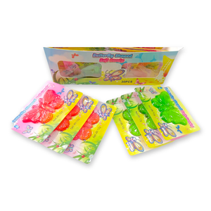ลูกอมกัมมี่รูป<span class=keywords><strong>ผีเสื้อ</strong></span>แบบใหม่ OEM ODM รสผลไม้หลากสี บรรจุกล่องสวยงาม ผู้ผลิตลูกอม - Product Image 2