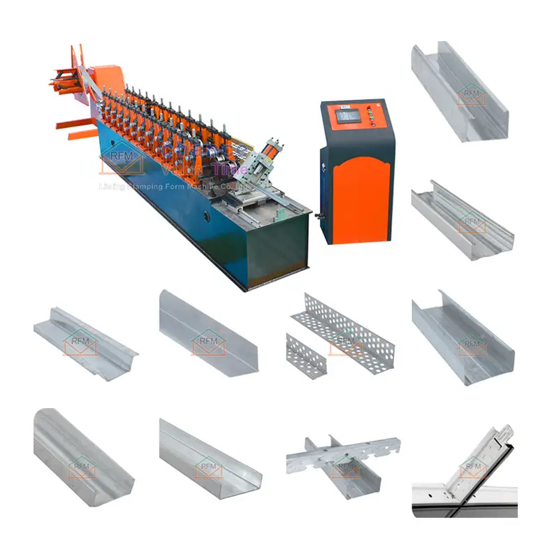 Liming MetalスタッドレールオメガCUチャンネル鋼乾式壁製造機軽鋼キール製造機