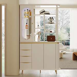 Vitrina de Madera con Iluminación LED para Vino, Esquinera para Sala de Estar o Cocina, Estilo Chino, Novedad 2026 - Product Image 2