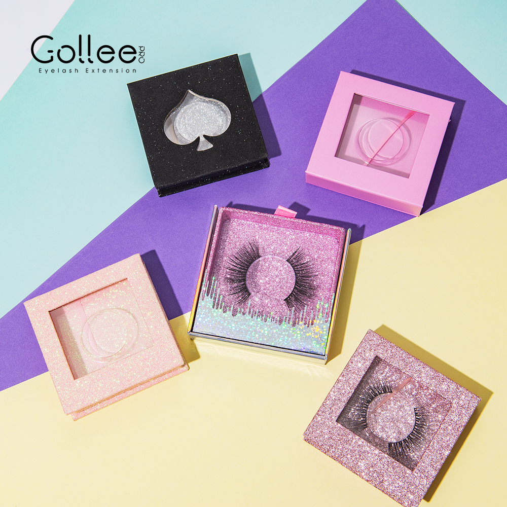 Gollee Guangzhou, магнитные ресницы, поставщик, индивидуальные коробки, магнитная упаковка, индивидуальная фирменная торговая марка, полностью Ленточные ресницы