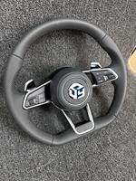 Volant en cuir pour VW Transporter T-roc Beetle Polo 6r Scirocco jetta tiguan T6 passat B6 B7 B8 up Amarok EOS Sport