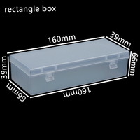 Boîtes en plastique transparent personnalisées Cheng Chen, petits contenants à charnière 160x66x39mm, emballage PP recyclable pour bougies, autocollants, artisanat