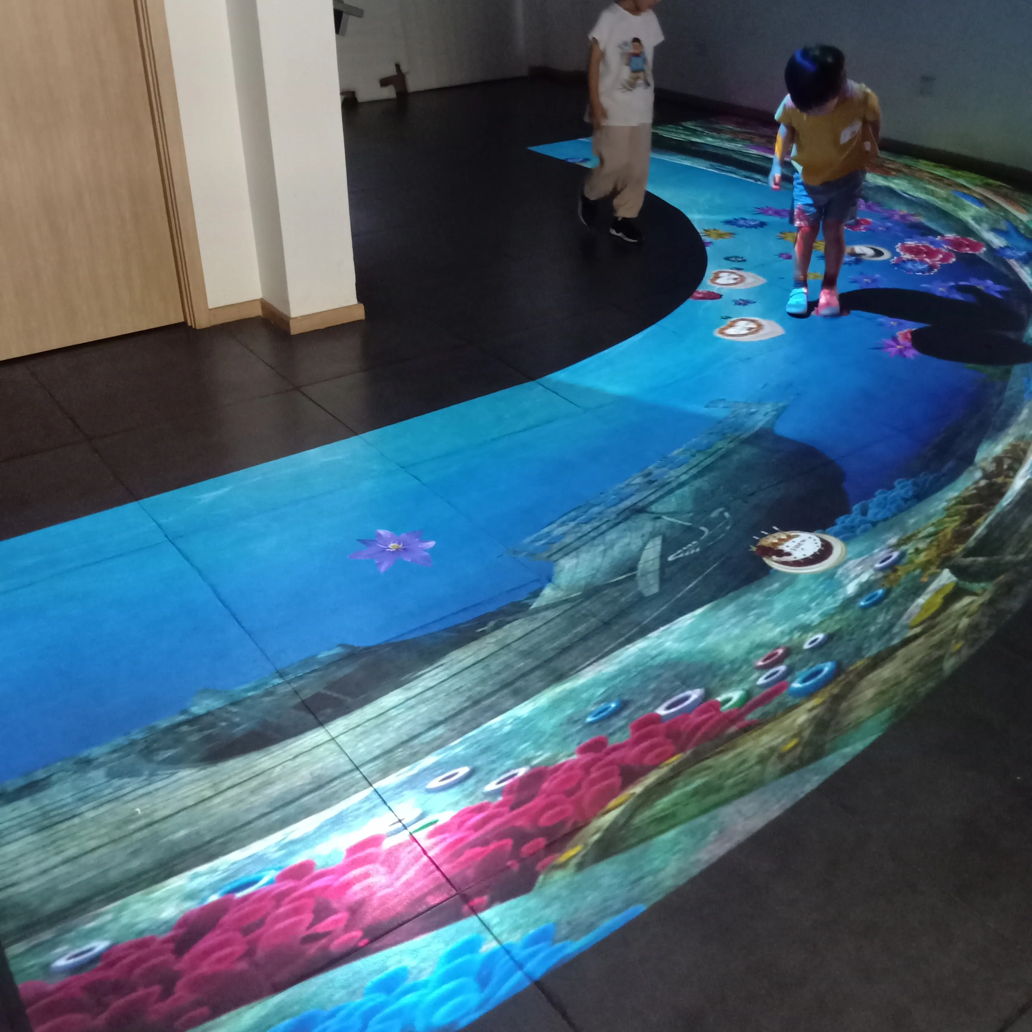 2024 wholesale Defi AR high resolution interactive projection floor for kids 100 effects
