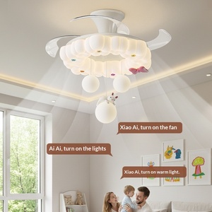 Lámpara de Techo con Ventilador Estilo Francés, Lámpara Colgante con Diseño de Ojo de Dibujos Animados, para Habitación Infantil, Dormitorio, Sala de Estar - Product Image 2