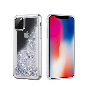 Hybrid Shockproof Plating TPU Bumper Clear Back Cover For <span class=keywords><strong>iPhone</strong></span> <span class=keywords><strong>11</strong></span> Pro <span class=keywords><strong>Max</strong></span> Bling Glitter Moving Liquid Quicksand Phone Case - Product Image 4