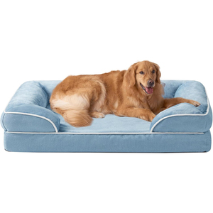 Cama para Perro Cozy Bolster, Color Rosa, Extra Grande, Varios Tamaños, Felpa Corta, Ortopédica, Rectangular, Impermeable - Product Image 1