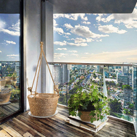 Nouveaux produits chinois 2025 classique jardin fleur suspendu panier Offre Spéciale jardinière Pots pour la maison jardin balcon décoration