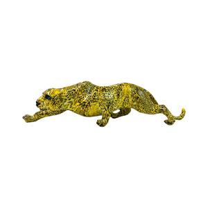 Cross-border Hot-Selling Leopard Golden Animal Figurine Epoxy <b>Resin</b> Artistic <b>Sculpted</b> Customized Ornament Folk Art Home - Product Image 5