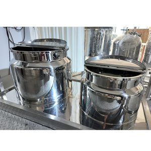 Machine de fabrication de crème cosmétique, confiture, sauce, pâte de tomate, lotion corporelle de 300L, mélangeur sous vide, homogénéisateur avec réservoir d'huile et d'<span class=keywords><strong>eau</strong></span> - Product Image 3