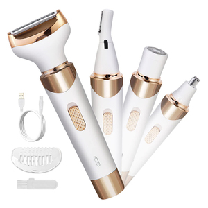 Depiladora Eléctrica Inalámbrica 4 en 1 para Mujer, Multifuncional, Recortadora de <span class=keywords><strong>Vello</strong></span> Púbico, Depiladora Facial, para Autos y Casas Rodantes - Product Image 4