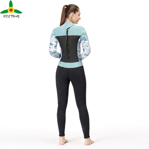 Pesca submarina traje de triatlón traje de las mujeres de 3mm de buceo con Super elástico de neopreno - Product Image 2