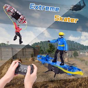 88RC <span class=keywords><strong>F5</strong></span> 3 en 1 Stunt Rc Drone juguete 2,4 GHz Control remoto Drone avión 360 rotación Rc Quadcopter Stunt paracaídas Min Drone Juguetes - Product Image 2