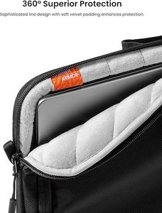 OEM ODM Custom <span class=keywords><strong>14</strong></span> 15 <span class=keywords><strong>pulgadas</strong></span> Laptop Sleeve Bag para <span class=keywords><strong>HP</strong></span> Envy 2-en-1 <span class=keywords><strong>14</strong></span> "Estuches de computadora impermeables Bolsas de transporte con asa de poliéster - Product Image 5
