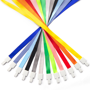 Beliebte Polyester <span class=keywords><strong>Lanyard</strong></span> mit Logo Custom ized Kunststoff haken Eco-Friend Woven ID Badge Holder - Product Image 3