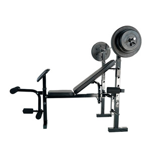 Banco de Pesas Metálico Ajustable <span class=keywords><strong>Multifuncional</strong></span> para Ejercicio Corporal <span class=keywords><strong>en</strong></span> <span class=keywords><strong>Casa</strong></span>, Equipo de Fitness con Inclinación y Pesas - Product Image 4