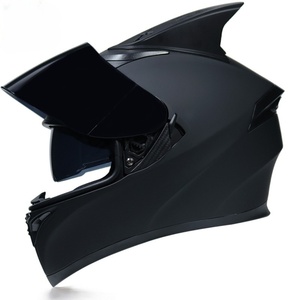 หมวกกันน็อคสำหรับรถจักรยานยนต์ไฟฟ้า พร้อมแตร ราคาประหยัด ป้องกันเต็มใบ ดีไซน์เฉพาะตัว เท่ห์ๆ สำหรับฤดูร้อน - Product Image 6