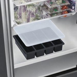 150ml Large Rectangle Silicone Ice Cube Molds Eco-Friendly Ice <b>Cream</b> <b>Maker</b> Tray for Soap Soup Ice <b>Cream</b> - Product Image 2