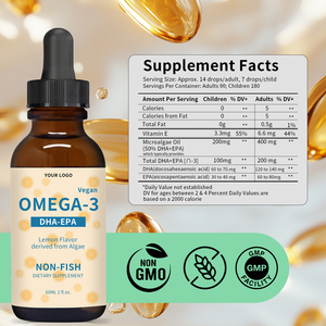 Aceite de Pescado <span class=keywords><strong>Omega</strong></span> <span class=keywords><strong>3</strong></span> en <span class=keywords><strong>Gotas</strong></span>, Suplementos Herbales, Apoyo Inmunológico <span class=keywords><strong>para</strong></span> la Salud Cerebral de <span class=keywords><strong>los</strong></span> Niños, DHA EPA de Algas, Venta al Por Mayor - Product Image 6