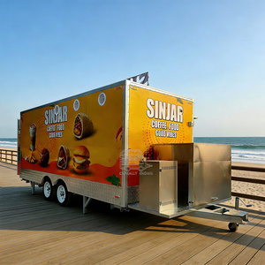 รถเข็นขายอาหารเคลื่อนที่สำหรับร้านกาแฟร้านกาแฟแคลิฟอร์เนียรถลาก2025 - Product Image 5