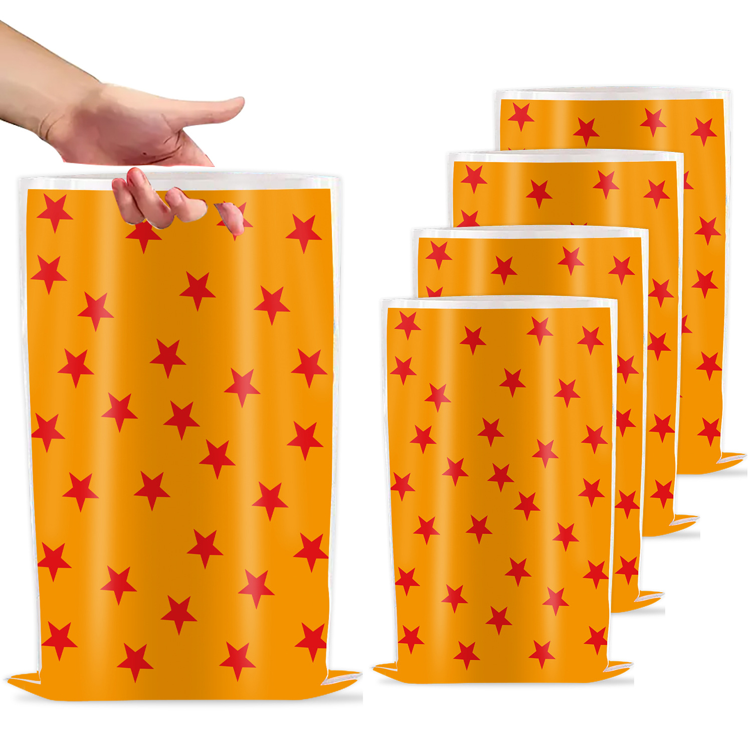 Sac cadeau orange-10pcs
