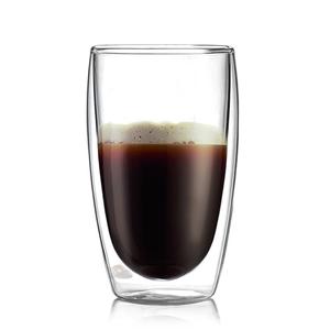Taza <span class=keywords><strong>de</strong></span> vidrio <span class=keywords><strong>de</strong></span> <span class=keywords><strong>doble</strong></span> pared resistente al calor, vaso <span class=keywords><strong>de</strong></span> vidrio <span class=keywords><strong>de</strong></span> borosilicato para café, té, leche, 8oz, 12oz, 15oz, venta al por mayor - Product Image 1