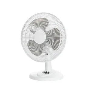 12 Inch Plastic Pedestal Table Fan for Home or Hotel Use Electric Ventilation with Mechanical Control