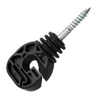 Zelftappende schroef-in ringisolator voor 0,8 inch tape, 0,16 inch draad, elektrische afrasteringspaal isolator voor paarden en vee