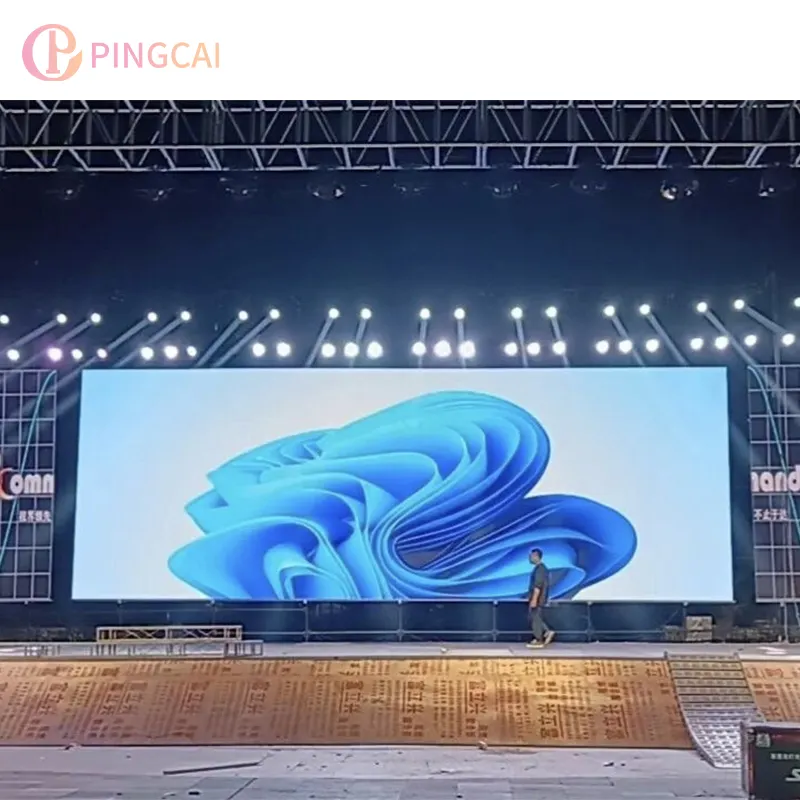 PINGCAI HD 방수 고해상도 고휘도 이동식 비디오 벽 대여 야외 LED 화면 디스플레이