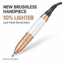 HOWYEA perceuse à ongles professionnelle en acier sans brosse polissage des ongles manucure outil Salon maison Rechargeable 40000 tr/min perceuse à ongles Machine