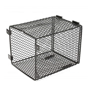 Gabbia Protetta per Rettili in Rete Termica Rivestita in PVC Nero - Product Image 1