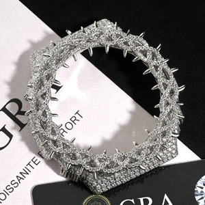 Colección de Accesorios para Relojes Hip Hop: Bisel de Moissanita VVS D Color con Certificación GRA y Prueba de Diamante, Bisel de Joyas de Moissanita Iced - Product Image 2