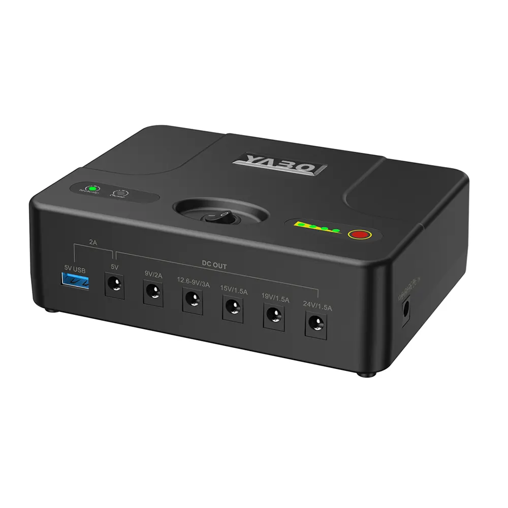 Yabo Wifi Router trực tuyến 10.8V 12800mAh Mini DC UPS ngân hàng điện mini UPS pin dự phòng