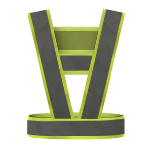 視認性の高い反射安全Tシャツ構造ポケット付きハイビズワークシャツ - Product Image 6