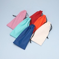 Microfibre coloré PVC cordon lunettes de soleil sacs pour lunettes lunettes de soleil bijoux paquet microfibre pochette