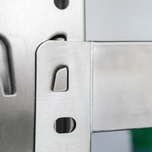 מדף נירוסטה לאחסון בקירור, מדף אחסון מסחרי רב-מפלסי מתכוונן, מדפי אחסון למחסן - Product Image 5