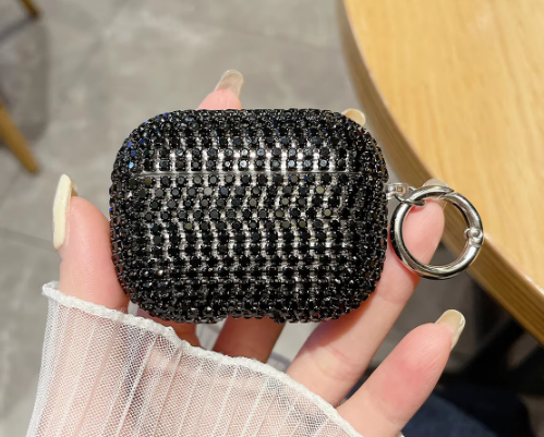 Diamante negro-con hebilla redonda