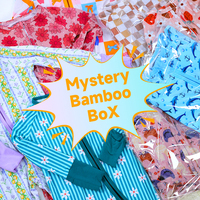 Kerui Vente flash Boîte mystère Pyjamas barboteuses en bambou pour bébés garçons et filles Boîte surprise Impression aléatoire