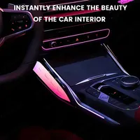 Éclairage de selle en cristal pour BMW Série 3 4 G20 G22 M3 M4 |   Synchronisation de la lumière ambiante à 11 couleurs pour voiture d'origine