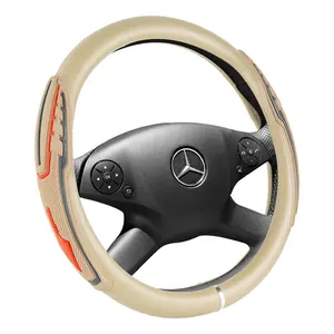 Accessoires personnalisés 2024 Housse de volant de voiture en PU confortable Sports Anti