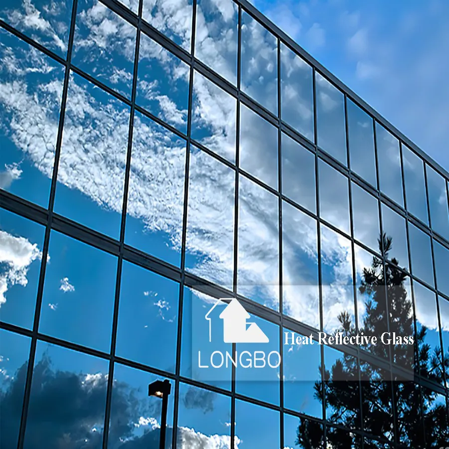 High quality all kind of thickness reflective glass in building glass
