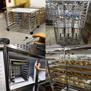 SS304 스테인레스 스틸 핸드 카트 트롤리 탈수기 건조 랙 트롤리 - Product Image 5